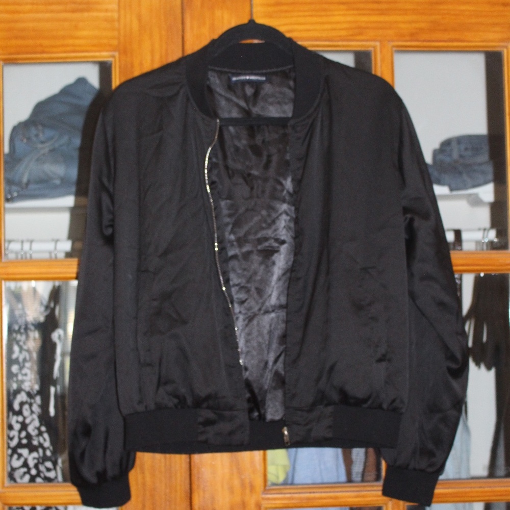Brandy Melville Silky Bomber Jacket